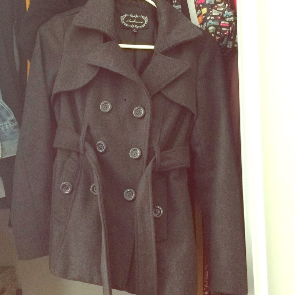 Charcoal gray coat
